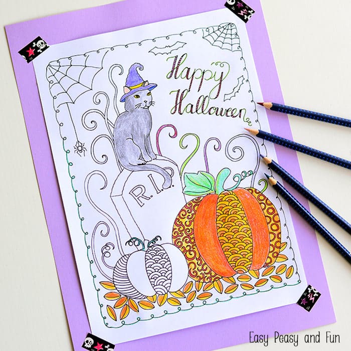 Halloween coloring page