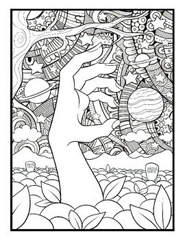 Spectral serenity halloween adult coloring pages mindfulness halloween