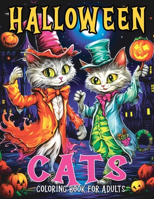 Halloween cats coloring book for adults with fall and spooky cat coloring pages designed for stress relief and relaxation paperback joyride bookshop