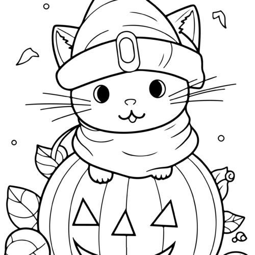 Halloween coloring book beautiful cat coloring pages cute cats ghosts pumpkins made by teachers