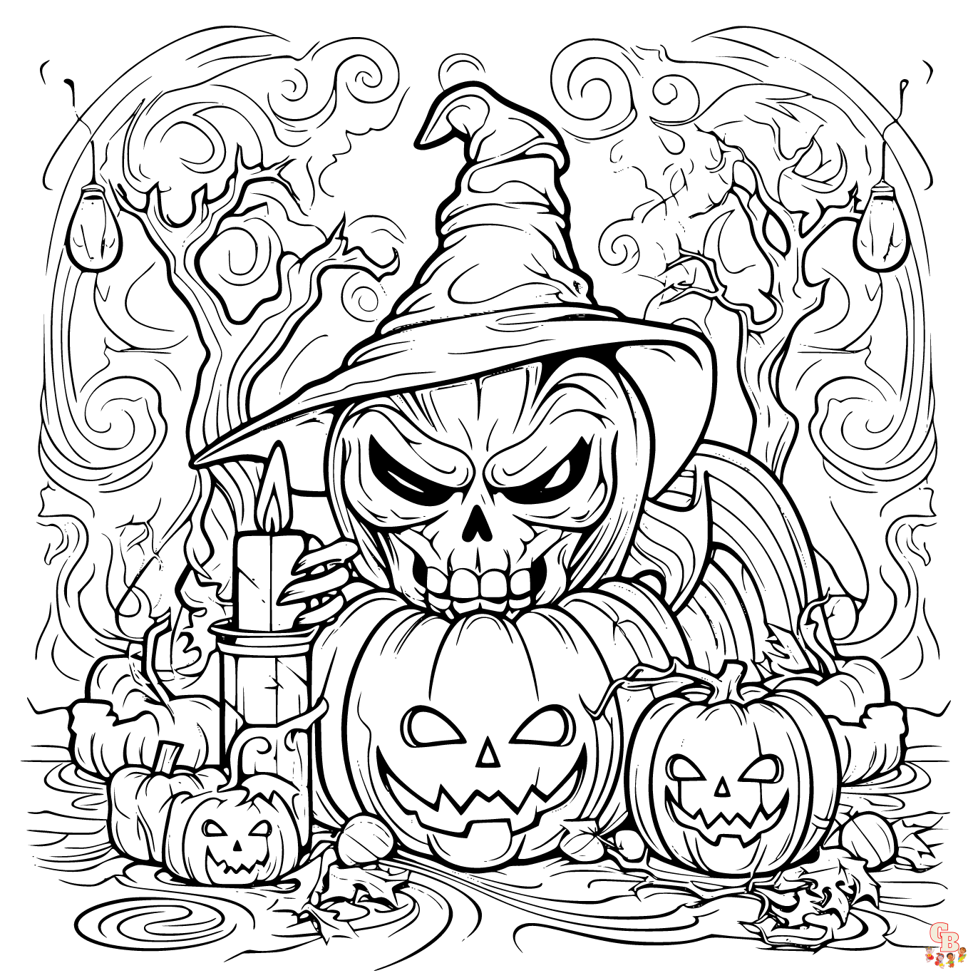 Halloween coloring pages to print for kids