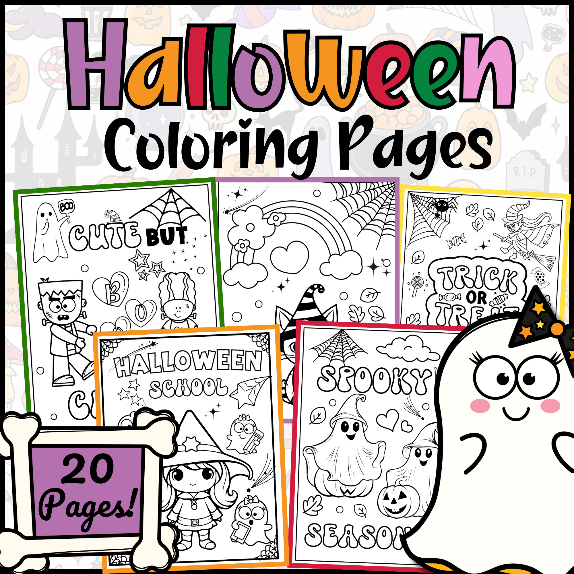 Spooky halloween coloring pages halloween art activities coloring sheets made by teachers