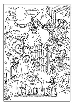 Explore the spooky world of halloween with our coloring pages for adults p