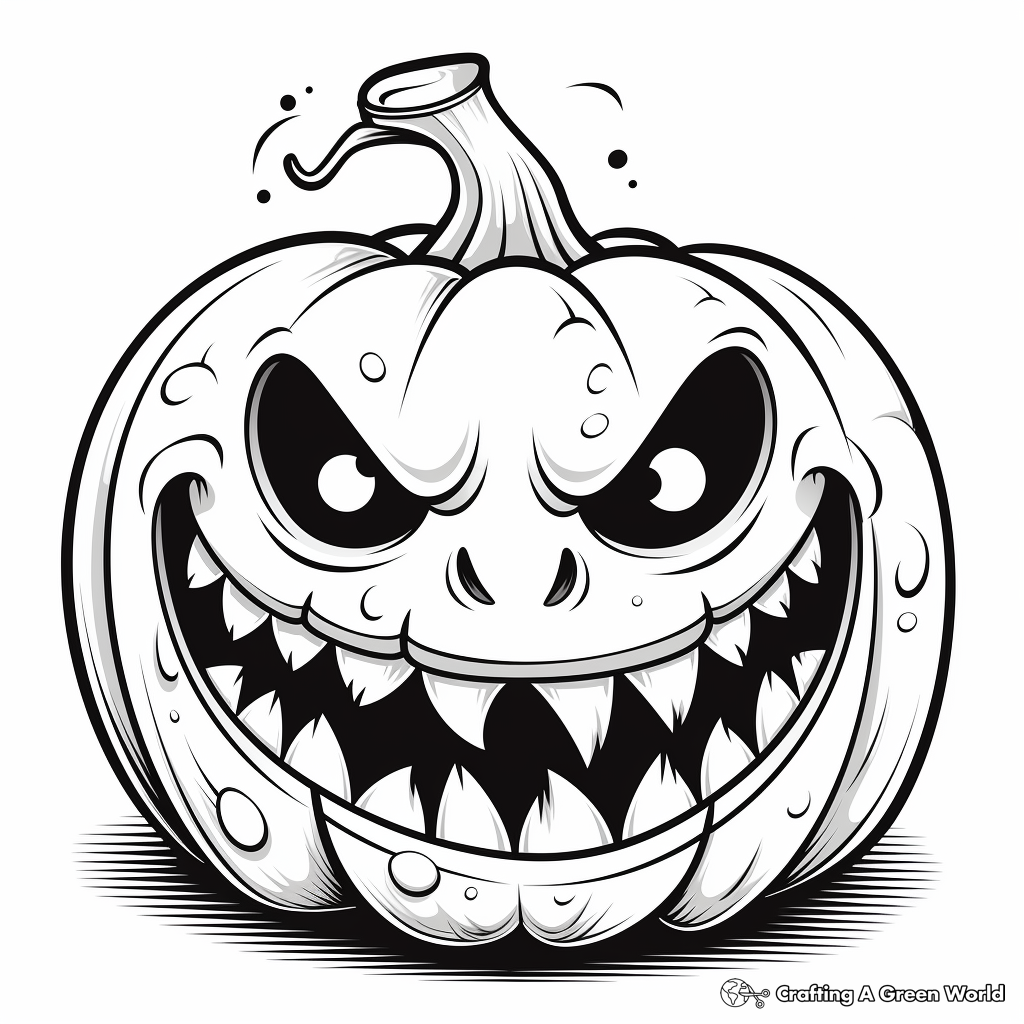 Scary halloween coloring pages