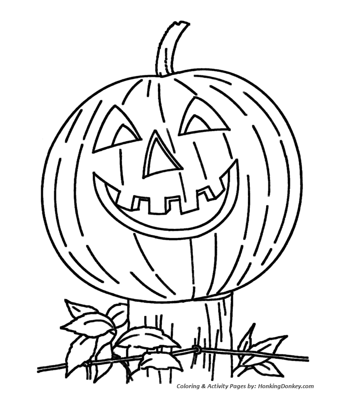 Halloween pumpkin coloring pages
