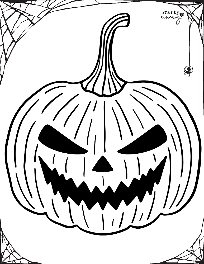 Free printable pumpkin coloring pages