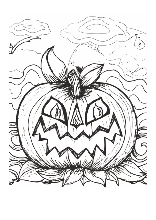 Need a halloween scary pumpkin coloring page heres a free template create readyâ witch coloring pages pumpkin coloring pages halloween pumpkin coloring pages