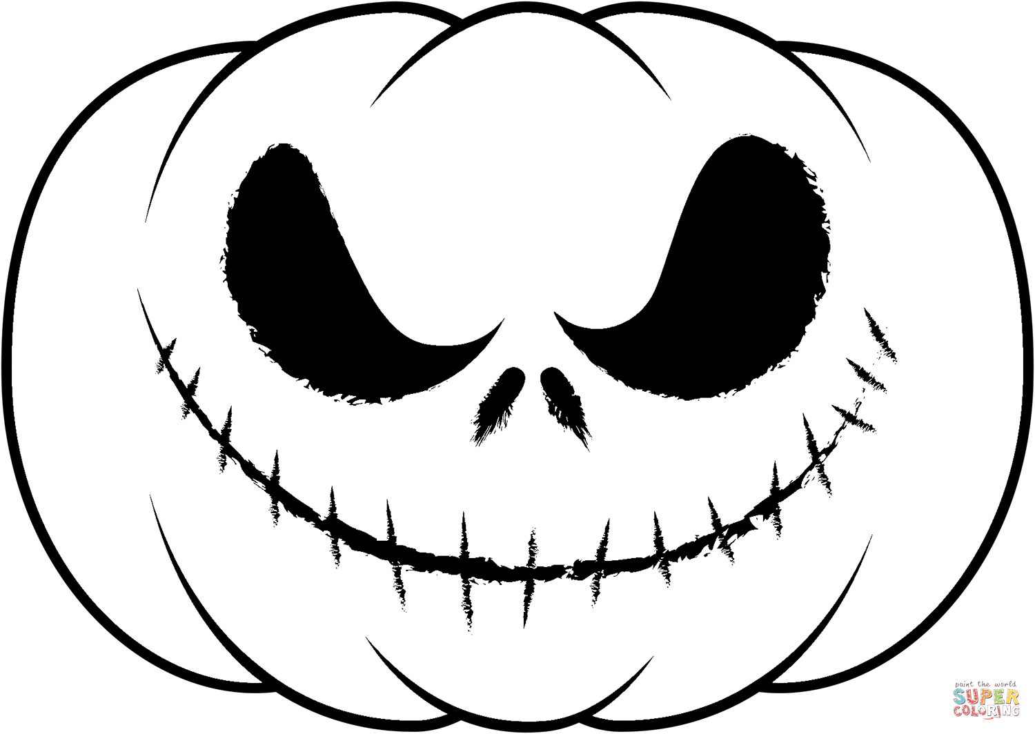 Halloween pumpkin coloring page free printable coloring pages
