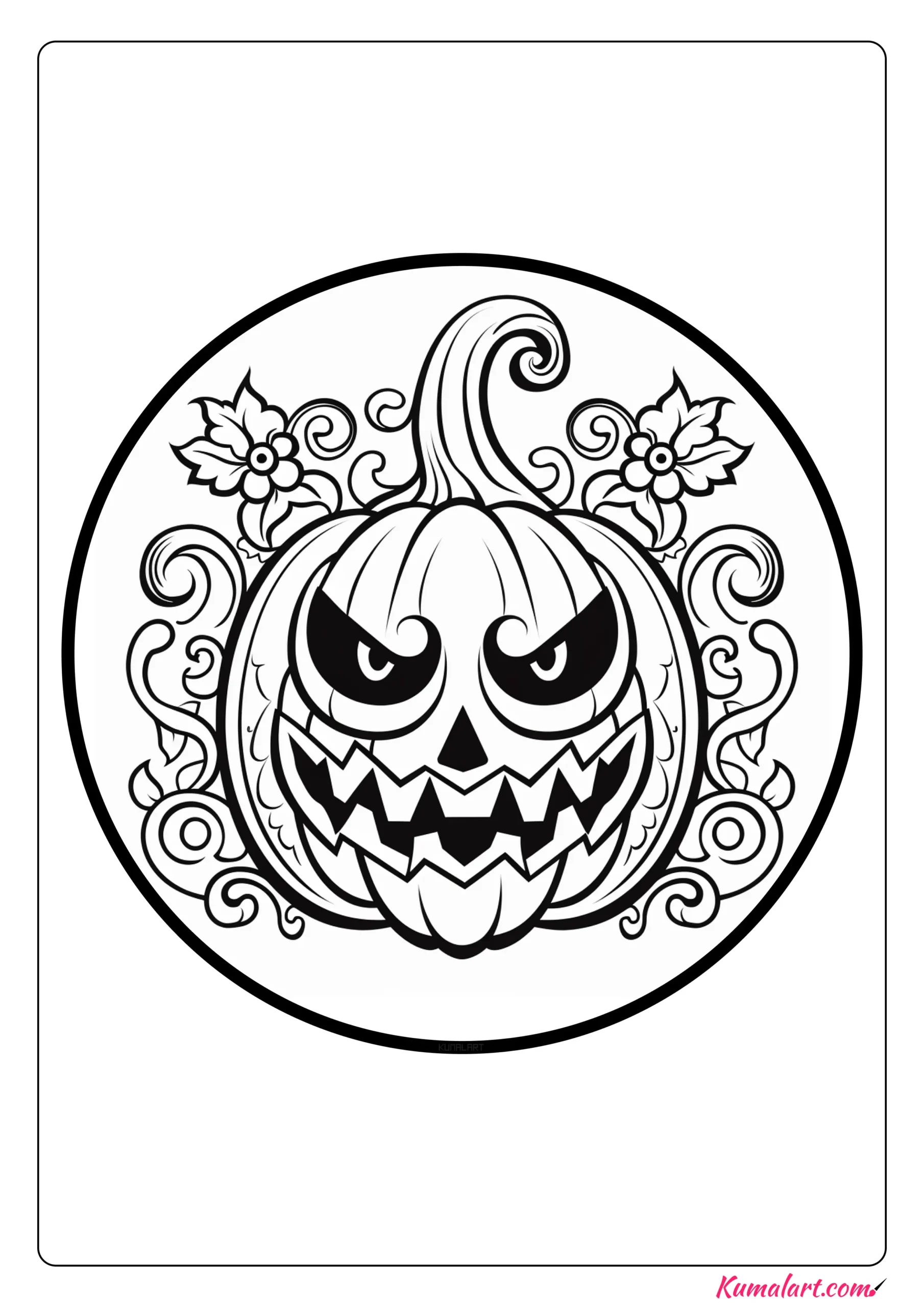 Ðeerie scary pumpkin coloring pages explore download and color
