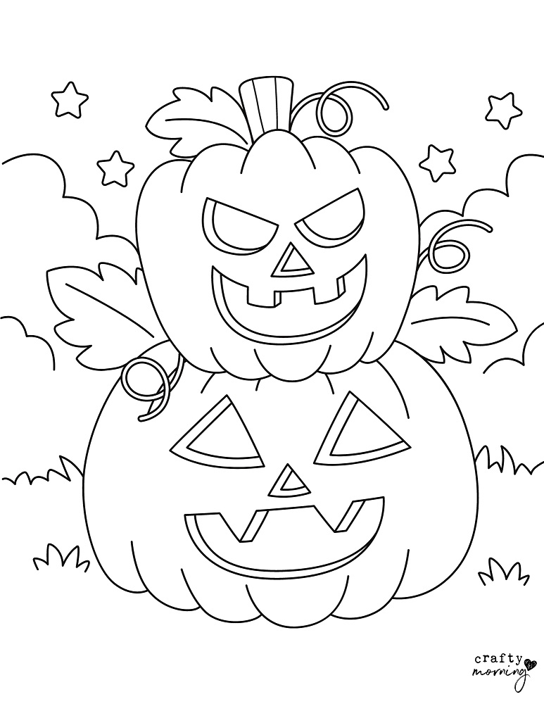 Free printable pumpkin coloring pages