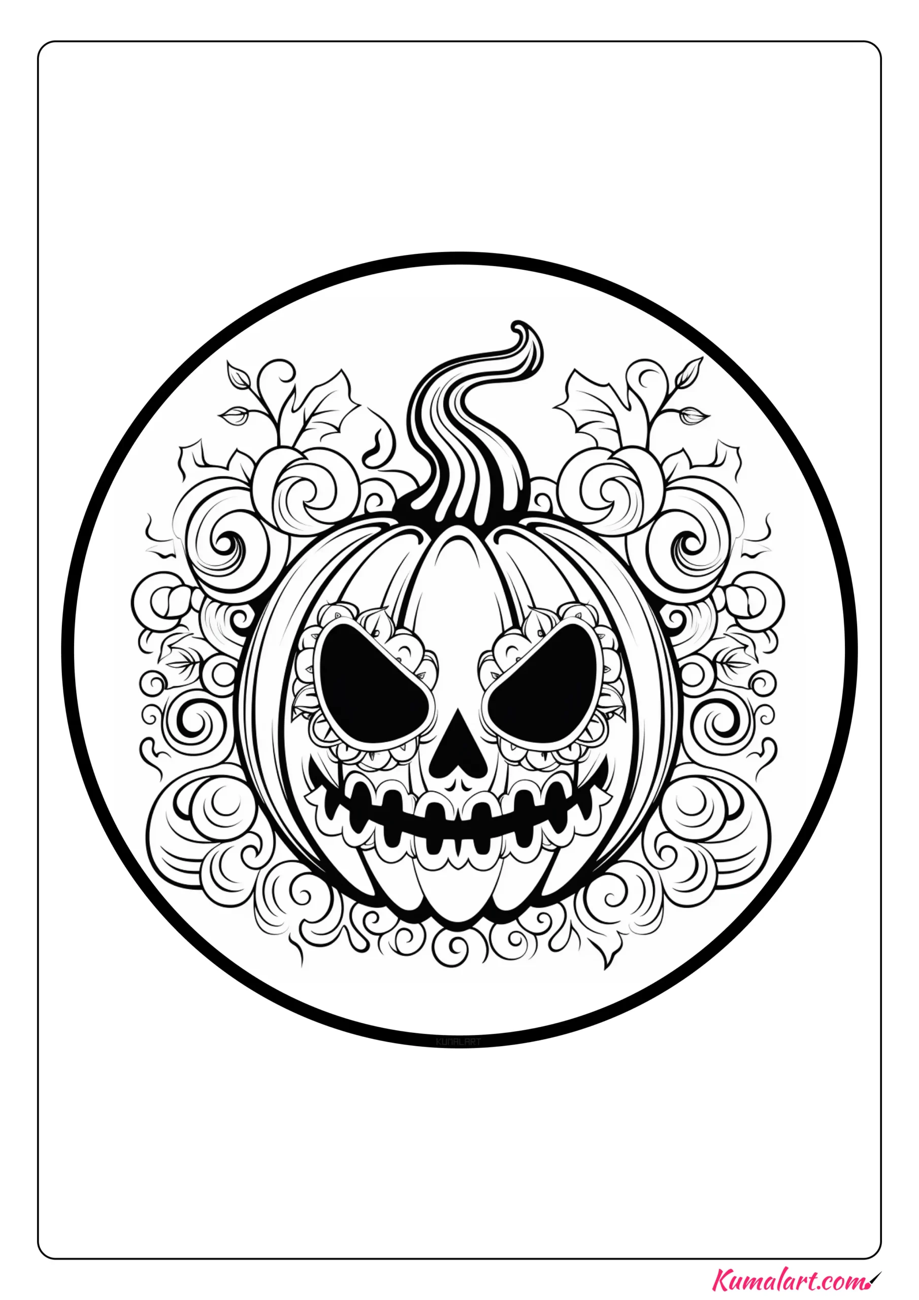 Ðeerie scary pumpkin coloring pages explore download and color