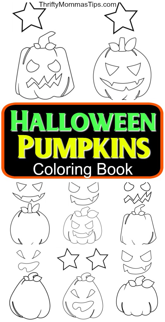 Halloween pumpkins coloring book