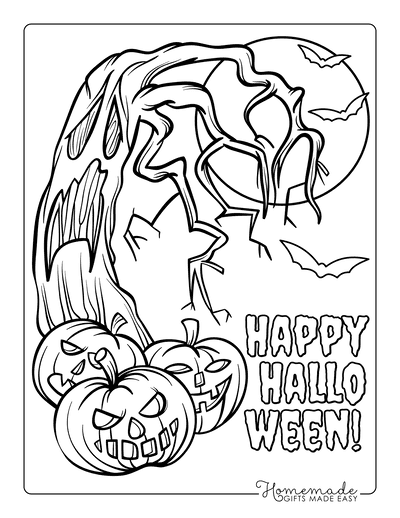 Free printable halloween coloring pages