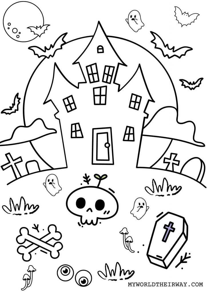 Halloween coloring pages free printables