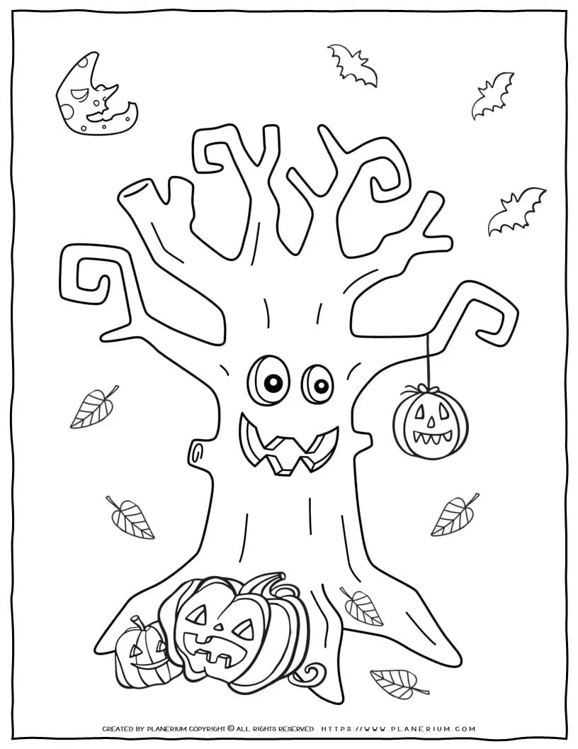 Halloween coloring page