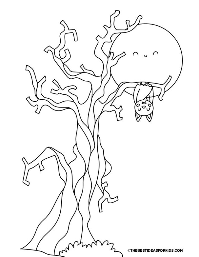 Bat coloring pages free printables