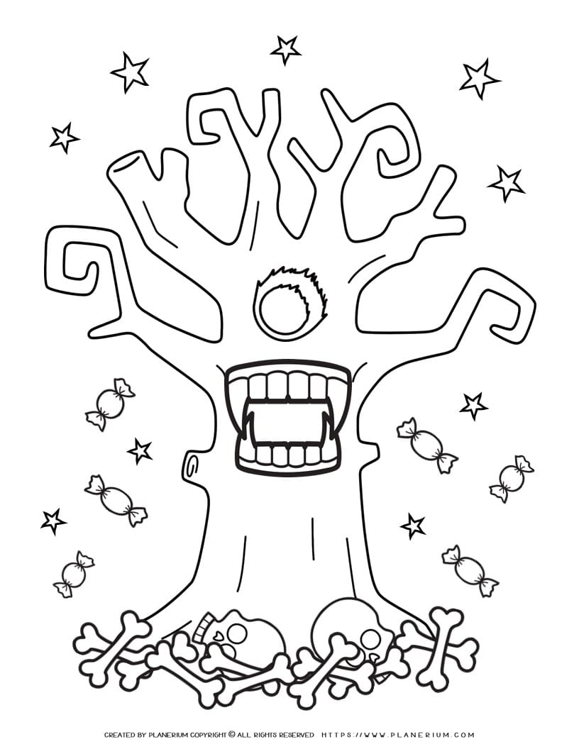 Halloween coloring page