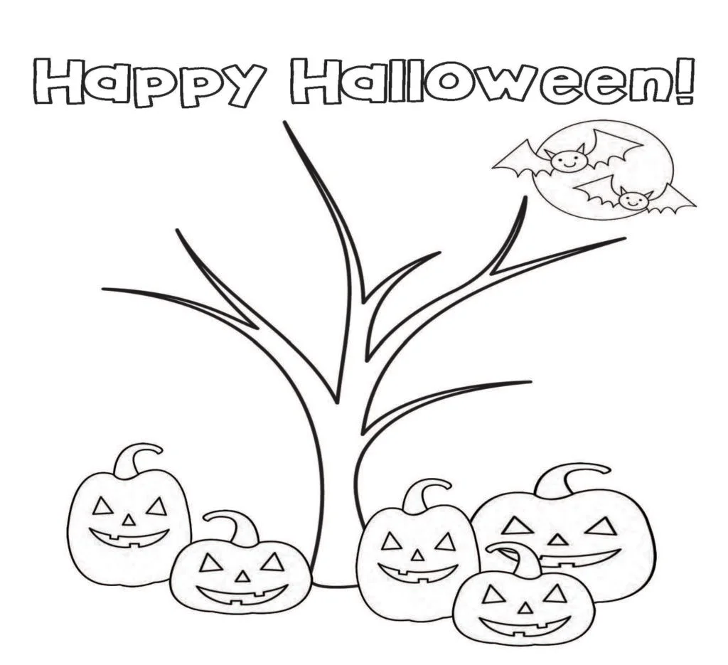 Jack o lantern coloring pages â mary martha mama