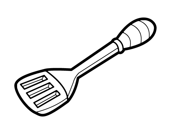 Spatula coloring page