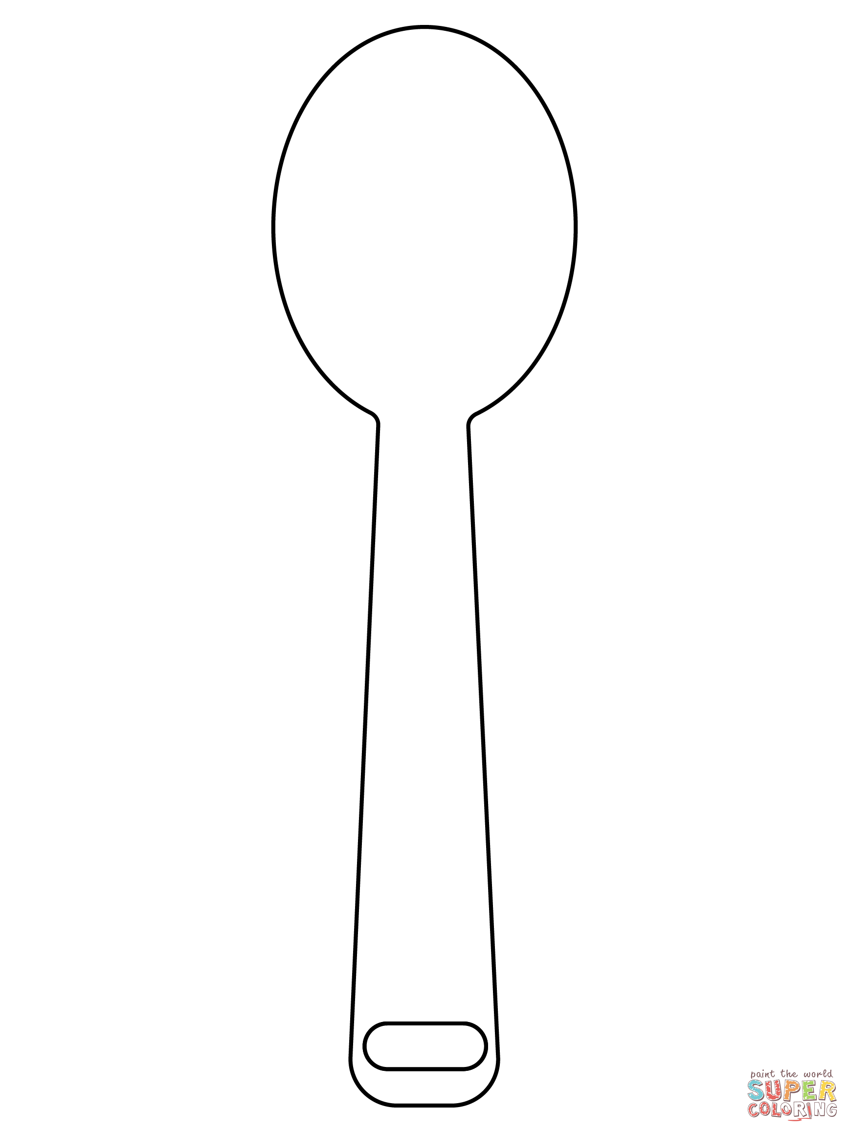 Spoon coloring page free printable coloring pages