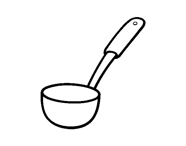 A ladle coloring page