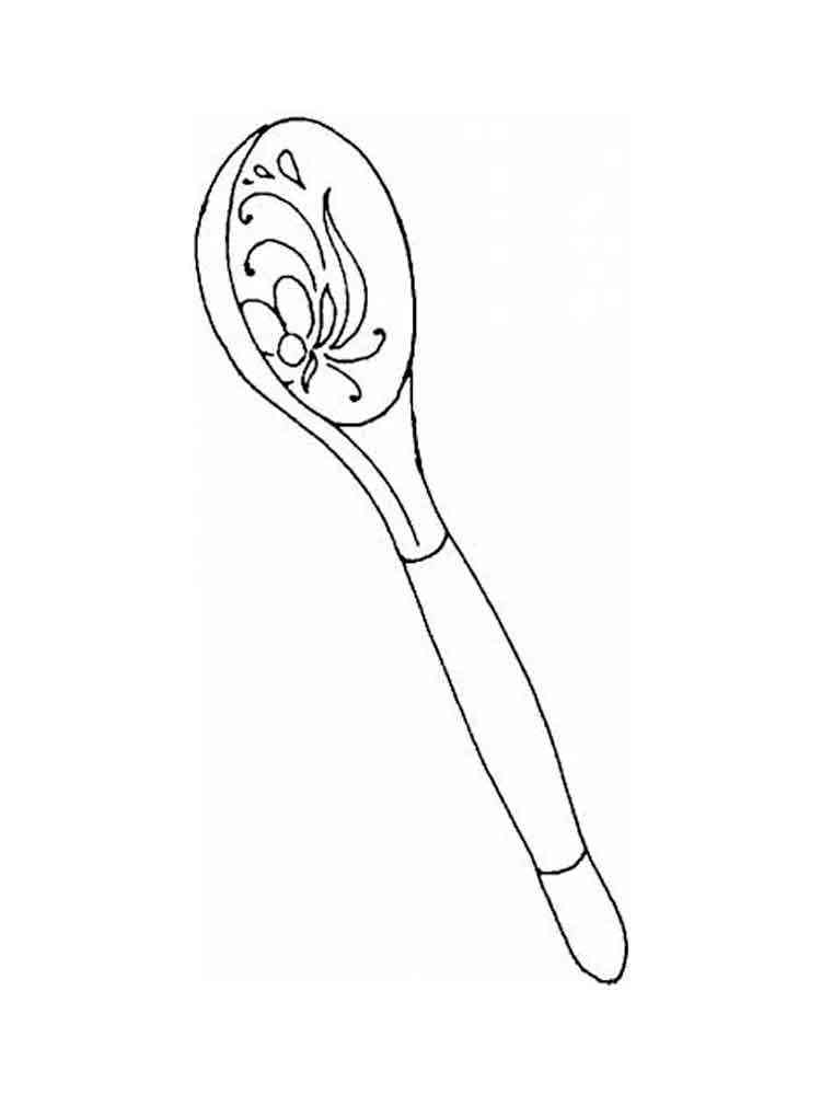 Spoon coloring pages