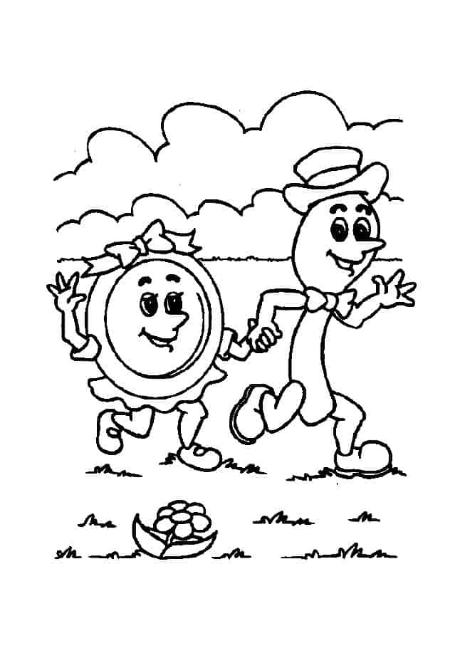 These free coloring pages are great for preschool