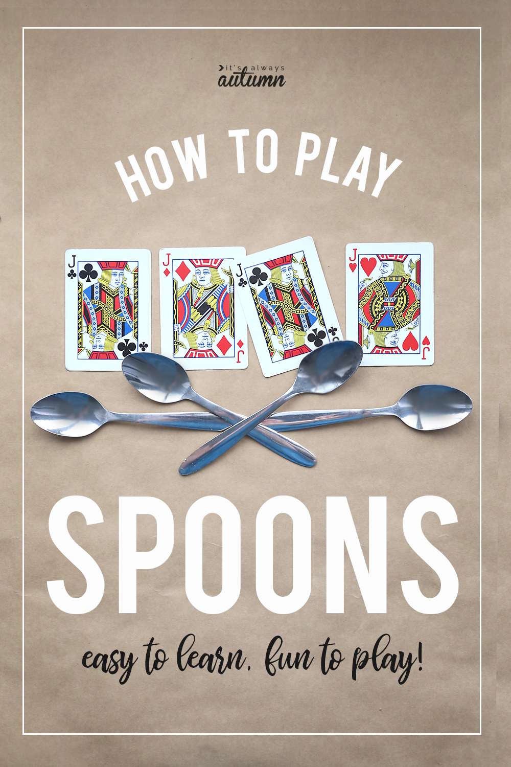 How to play spoons easy hilarious card game