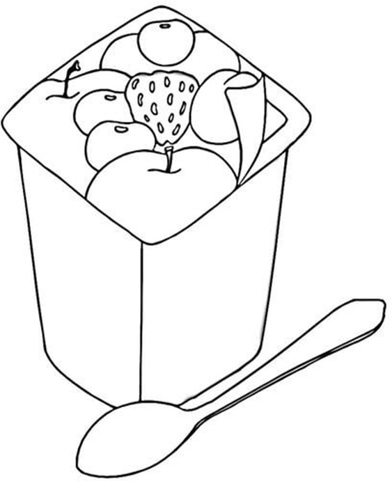 Free easy to print food coloring pages