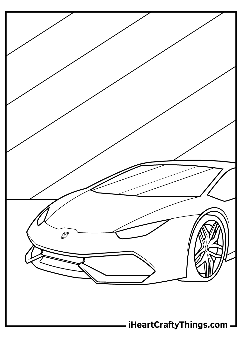 Sports car coloring pages updated