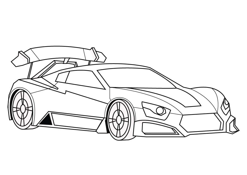 Sports car coloring pages