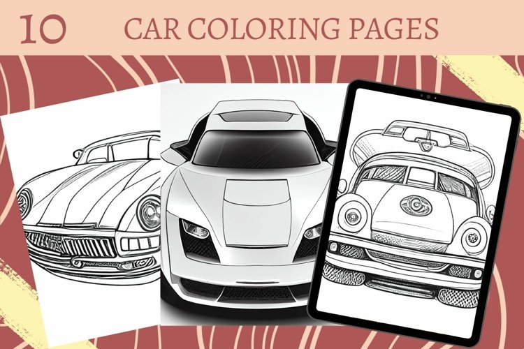 Car coloring pages