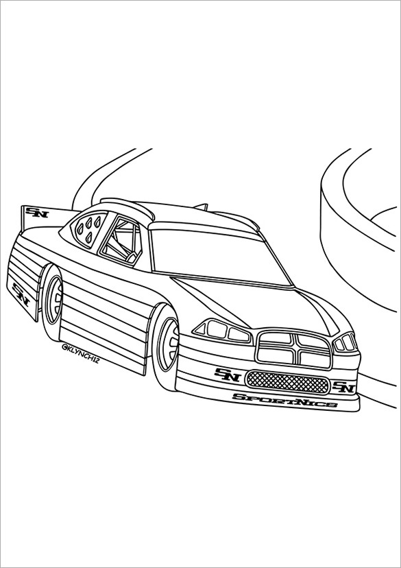 Car coloring pages