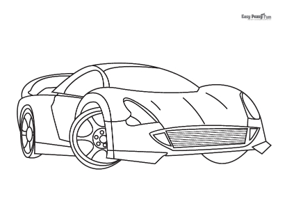 Car coloring pages