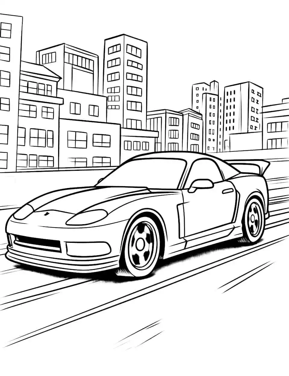 Car coloring pages free printable sheets