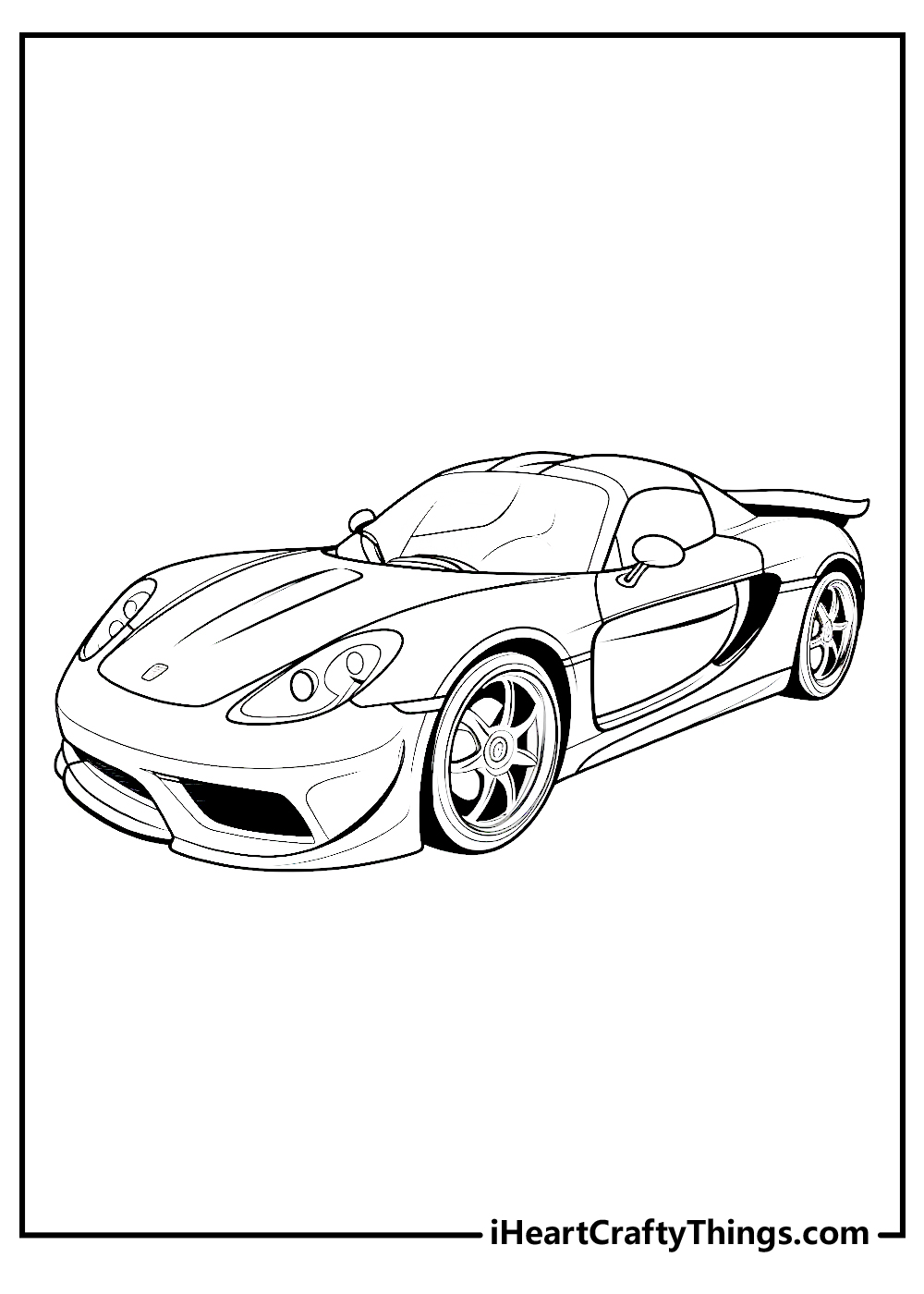 Sports car coloring pages updated