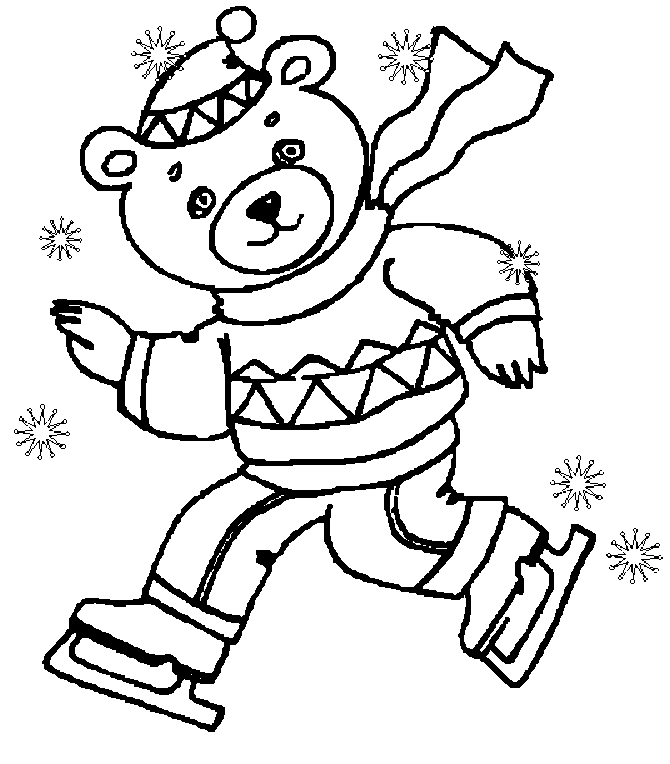 Winter sports coloring pages printable for free download