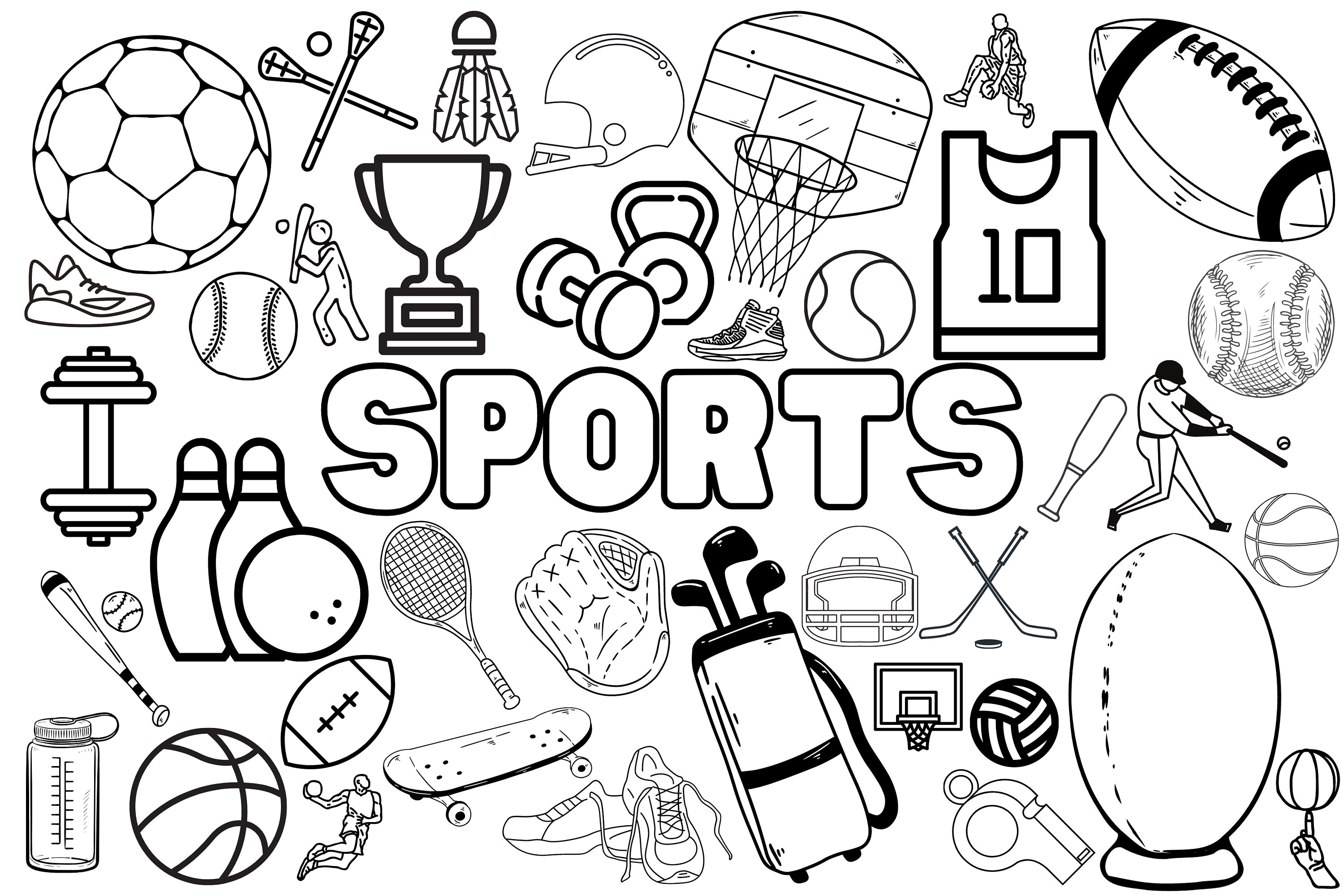 Huge sports coloring poster for kids adults great for family time girls boys arts and crafts senior care facilities schools