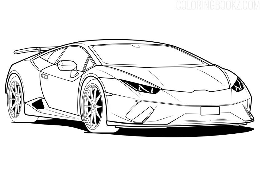 Coloring pages lamborghini coloring page