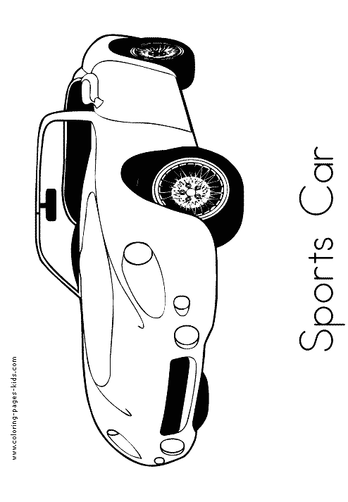 Car coloring page