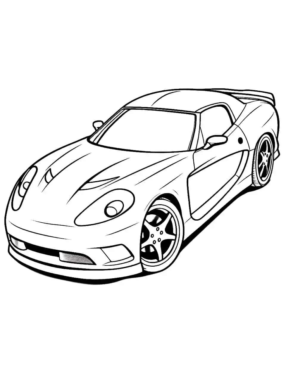 Car coloring pages free printable sheets