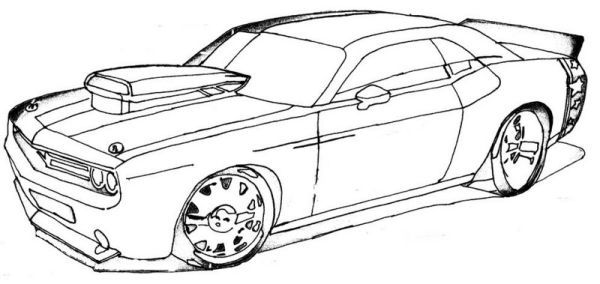 Free muscle cars coloring pages pdf