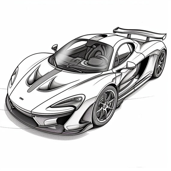 Coloring pages supercars coloring pages digital download printable coloring pages coloring pictures to print