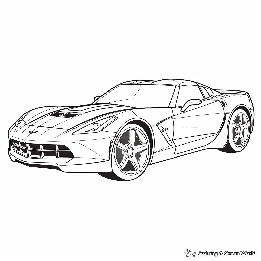 Supercar coloring pages