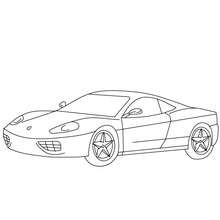 Sports car coloring pages