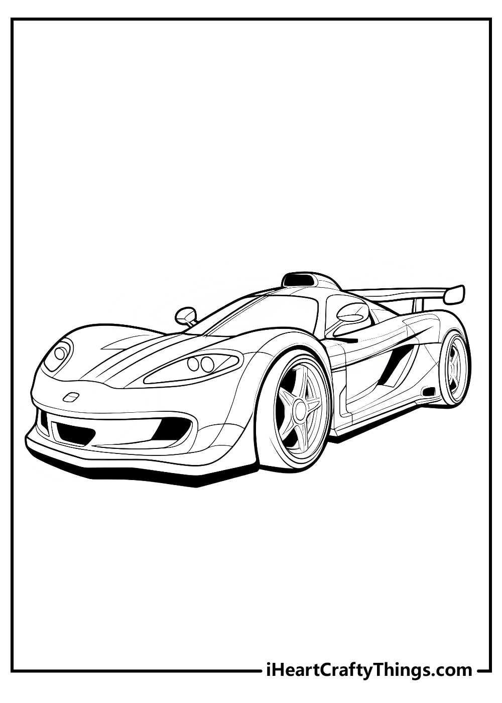 Sports car coloring pages updated