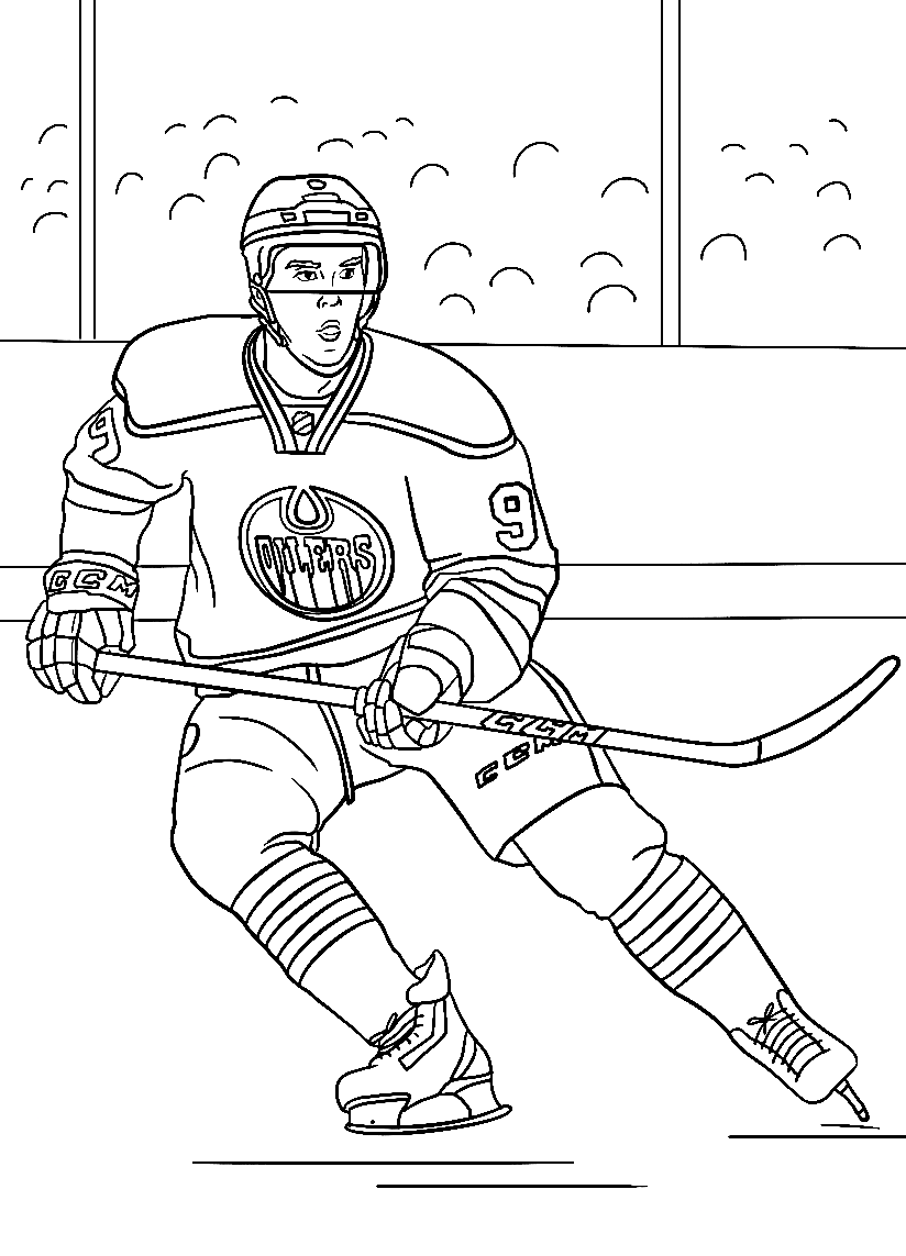 Hockey coloring pages printable for free download