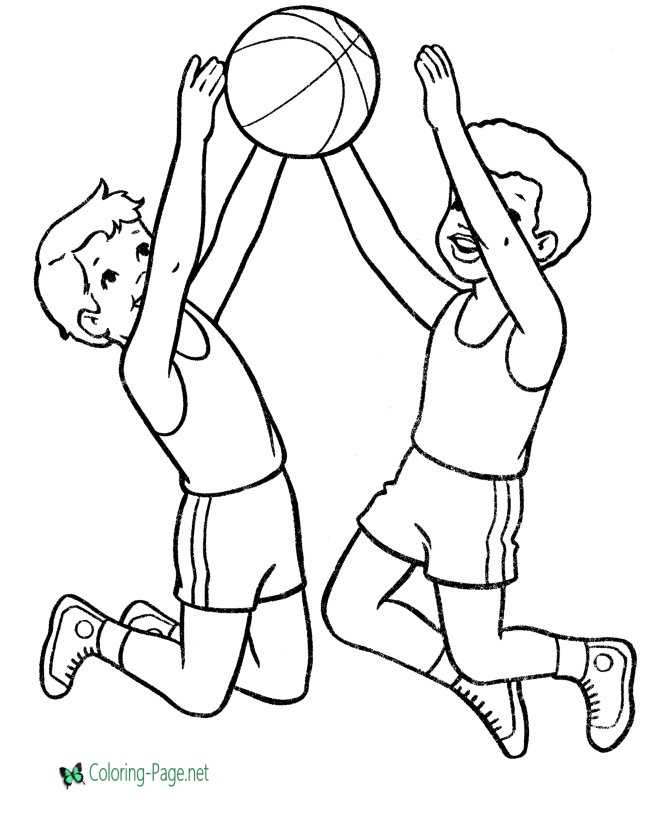 Sports coloring pages