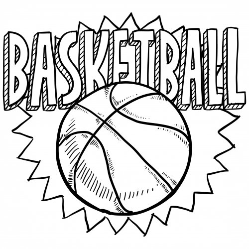 Sports coloring pages â basketball