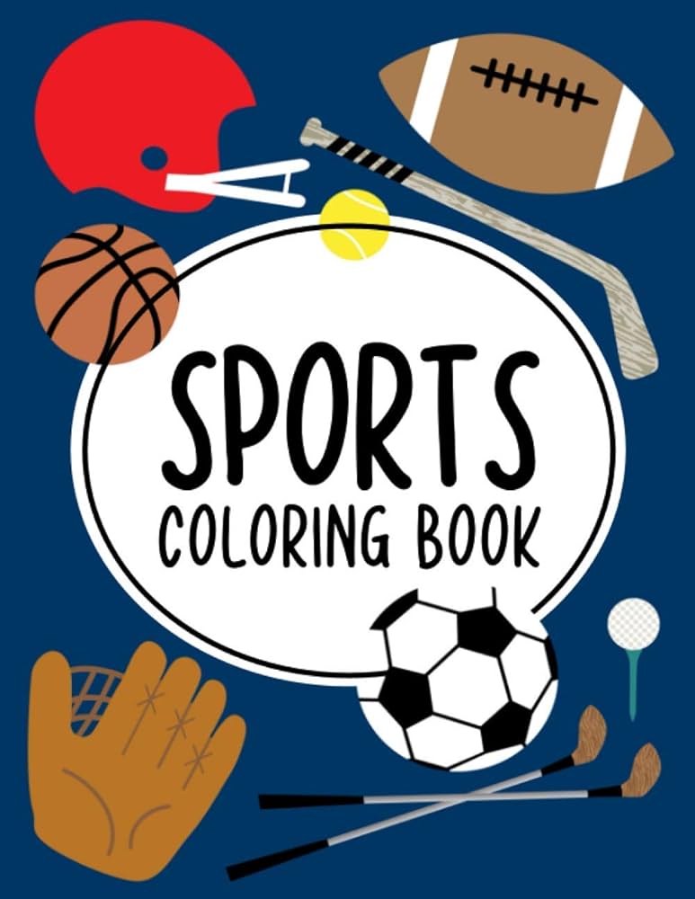 Sport coloring book a collection of fun illustrations of sports to color kids coloring activity pages miller logan books